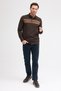Men's Polo Neck Long Sleeve Sweatshirt - 7