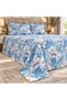 King Size Flat Bedsheet Set, 3 Pieces, 260 x 240 cm (SKY BLU) - 3