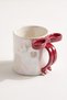 Ruban Luster Red Ceramic Mug with Bow Handle 350 ml Gift Coffee Cup
