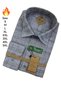 Men's Winter Plaid Flannel Shirt 100% Cotton Long Sleeve Single Pocket Comfortable Fit - 3