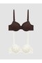 I Underwire Half Padded T-Shirt Bra 2-Pack from Freezen Store - 2