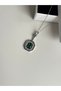 Silver Steel Necklace with Green Zircon Stone