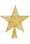 Christmas Ornament Pine Tree Top Ornament Gold 30X35 Cm.