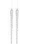 Christmas Ornament Ice Pendant Glittery 2-Pack Transparent 23 Cm.