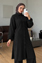 Bürümcük Fabric Buttoned Tunic Set with Pants (Suitable for Hijab) - 3