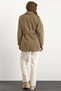 Apolet Detailed Oversize Short Coat Vison Melanj 3149 - 7