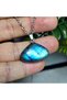 Labrodit Natural Stone Necklace - 12 - Stone of Change and Transformation - Steel Chain - Only Hand Made