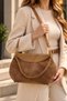 Parma 100% Genuine Italian Leather Premium Quality Stylish, Modern Design Puppy Suede Hand, Shoulder, and Crossbody Bag - 3