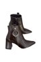 Comfortable and Stylish Women's Boots with Stone Buckle Detail - 2