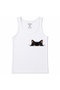 Peeking Cat Eyes Graphic Athletic Cotton Tank Top