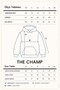 Women's Oversize Hoodie Cry First Printed Navy Blue – Hooded, Kangaroo Pocket, 3 Thread Raster Fleece - 8