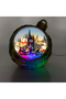 Christmas Ornament Decoration Christmas Ball Illuminated, Musical, Moving Green-White 19.5X20.8 Cm. - 5