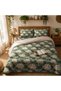 Lotus Floral Print Double Bed Sheet Set with 2 Pillow Covers - 2