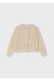 Girl's Knitted Cardigan Beige 4325