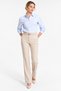 Women's Light Blue Long Sleeve Slim Shirt. - 5