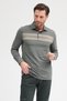 Men's Polo Neck Long Sleeve Sweatshirt - 7