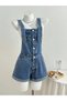 Denim overalls, blue - 5