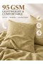 Bedsheet Set, Beige Floral Pattern, 100% Cotton, 95 GSM - 4