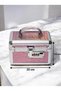 Aluminum Medium Size "Cryptographed" Makeup Bag Organizer