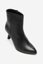 Women's pointed toe stiletto heel boots genuine leather elvira black - 2