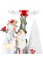 New Year's Decoration Lighted Street Lamp and Snowman White 18X30 Cm. - 3