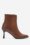 Women's Pointed Toe Thin Heeled Boots Real Leather Elvira Taba