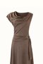 Degaje Collar Mink Suede Dress with Accessories - 2
