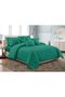 Luxury 3-Piece Microfiber Bedsheet Set – King Size | Ultra Soft, Breathable & Wrinkle-Resistant Bedding with 2 Pillowcases, All-Season Bedding for Home & Hotel (Green, King (U.K. Standard))