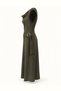 Accessories Included Degaje Collar Khaki Suede Dress - 4