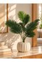 Artificial Feather Palm Plant 75 cm – 18 Leaves – Indoor & Outdoor – Plant Only, No Pot