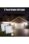 مجموعة من 2 كشاف LED، أضواء أمان بقوة 50 واط مع مستشعر حركة - 7
