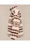 Women's Half Zippered Patterned Plush Fleece - 8