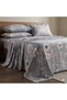 3 Pieces Flat Bedsheet Set with Floral Pattern King Size Bed Pillow Cover Set with 1 Bedsheet, 2 Pillow Cover Bedding Set King (U.K. Standard)) (Gray Purple Floral, King (U.K. Standard))