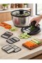 Steel 5-Piece Grater Set and Vegetable Dryer (P/Blrv-0141)