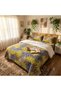 Luxury 3-Piece Cannon Cotton Bedsheet King Size (270x250 cm) – 200 Thread Count Flat Sheet with 2 Pillow Covers, Soft Breathable 3-Piece Bedding Set King Size (Multicolor Leaf, King (U.K. Standard)) - 6