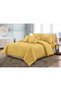 Luxury 3-Piece Microfiber Bedsheet Set – King Size | Ultra Soft, Breathable & Wrinkle-Resistant Bedding with 2 Pillowcases, All-Season Bedding for Home & Hotel (Yellow, King (U.K. Standard)) - 2