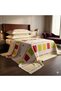 Luxury 3-Piece Cannon Cotton Bedsheet King Size (270x250 cm) – 200 Thread Count Flat Sheet with 2 Pillow Covers, Soft Breathable 3-Piece Bedding Set (Orange, King (U.K. Standard))