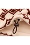 Women's Half Zippered Patterned Plush Fleece - 5