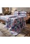 Luxury King Size Bedding Set 3-Piece | Digital Floral Bedsheet | Wrinkle-Free & Easy Care and 1 Flat Bedsheet & 2 Pillow Covers. King (U.K. Standard)) (Purple, King (U.K. Standard))