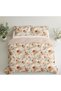 Luxury King Size Bedding Set 3-Piece | Digital Floral Bedsheet | Wrinkle-Free & Easy Care and 1 Flat Bedsheet & 2 Pillow Covers. King (U.K. Standard)) (Peach Floral, King (U.K. Standard)) - 2