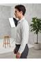 Men's Long Sleeve 100% Cotton Blend Regular Fit Dobby Lapel Striped Shirt - 2