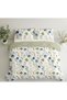 Luxury King Size Bedding Set 3-Piece | Digital Floral Bedsheet | Wrinkle-Free & Easy Care and 1 Flat Bedsheet & 2 Pillow Covers. King (U.K. Standard)) (Blue Floral., King (U.K. Standard)) - 2