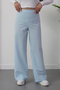 Elastic waist wide leg comfortable fit trousers 2081 - 6