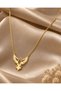 Complete Steel Eagle Figured Necklace Gold Color Unisex Necklace