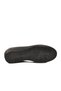 Black Genuine Leather Women's Casual Shoes with Side Elastic - 5