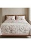 Luxury 3-Piece Turkish Satin Cotton Bedsheet Set – King Size | Ultra Soft, Breathable & Wrinkle-Resistant | Elegant Collection Bedding with 2 Pillowcases (Light gray Floral., King (U.K. Standard)) - 3