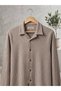 Men's Long Sleeve 100% Cotton Blend Regular Fit Dobby Lapel Striped Shirt - 4