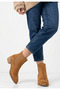 Tan Suede Women's Heeled Boots - 3