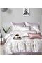 Luxury 3-Piece Turkish Satin Cotton Bedsheet Set – King Size | Ultra Soft, Breathable & Wrinkle-Resistant | Elegant Collection Bedding with 2 Pillowcases (Purple Floral, King (U.K. Standard))