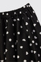 Girl's Polka Dot Black Balloon Skirt - 3